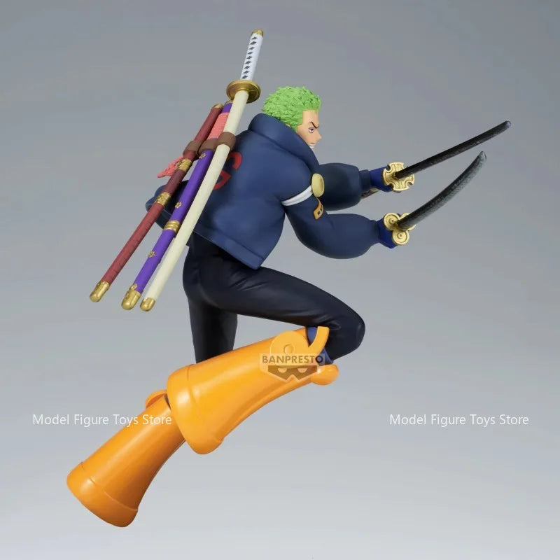 В наличност One Piece Bandai Original Banpreso Anime Battle Record Collection Roronoa Zoro екшън фигурка модел колекционерска играчка подарък