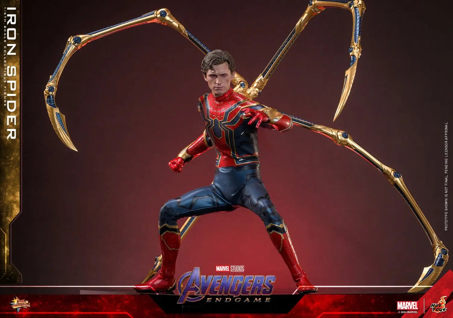 In Stock HotToys MMS761 MMS762AE Iron Spider 1/6 Soldier Figure Animation Action Figure Toy Gift Model Collection