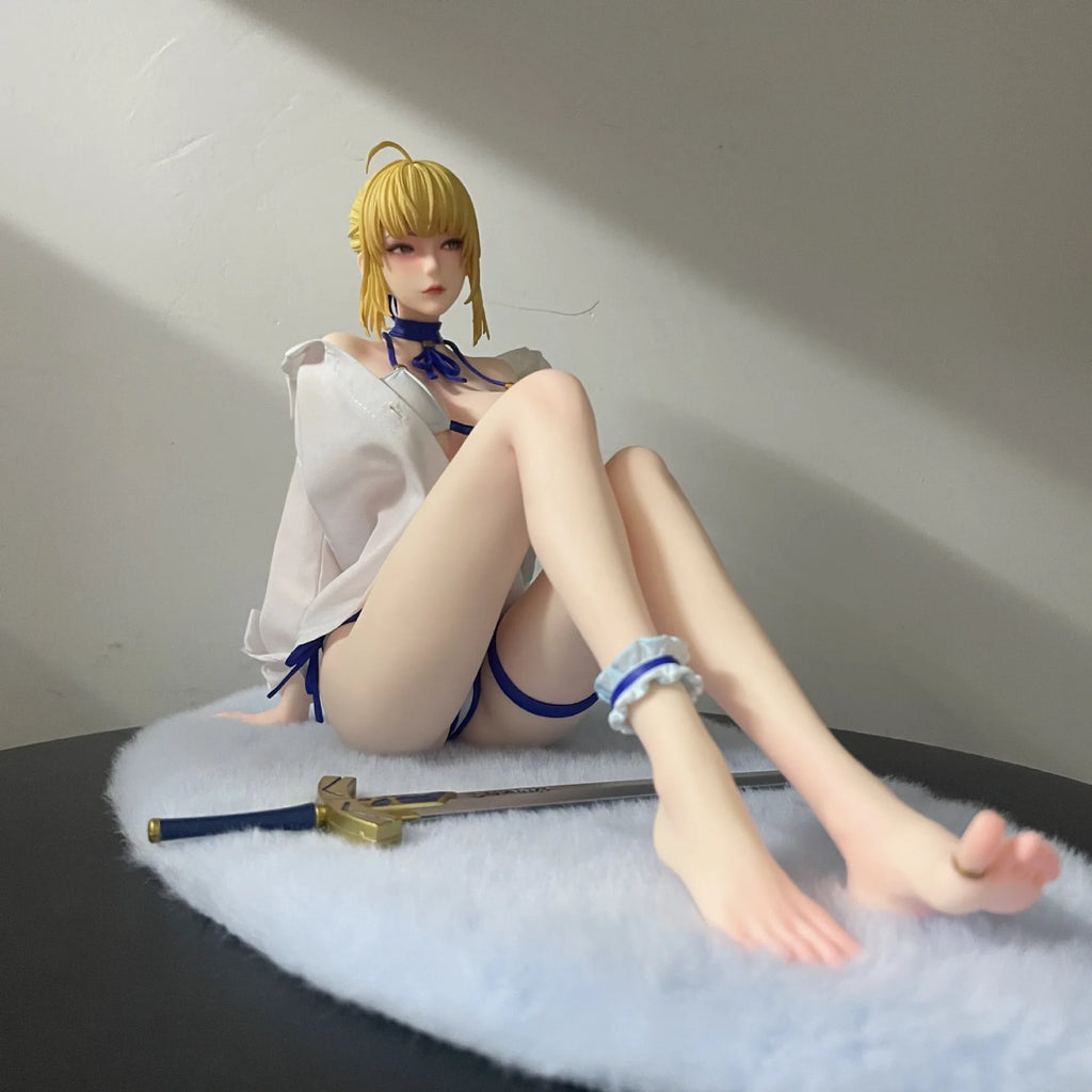19cm Fate/Grand Order Altria Pendragon Anime Girl Figure Saber Alter Action Figure Minamoto no Raikou Figure Model Doll Toy Gift