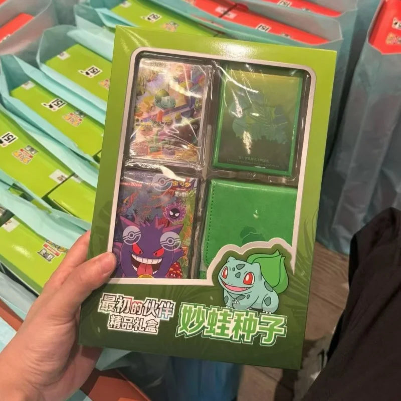 Hot Sale 100% Original Trading Cards Ptcg First Partner Charmander Squirtle Bulbasaur Gift Box Birthday Gifts Anime Collectible