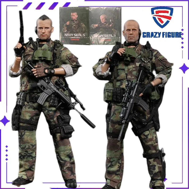 CRAZY FIGURE Original Seal Special Forces Assault Team Leader 1/12 Mobile Cloth Clothed Doll Soldier Model Handmade Toy Gift