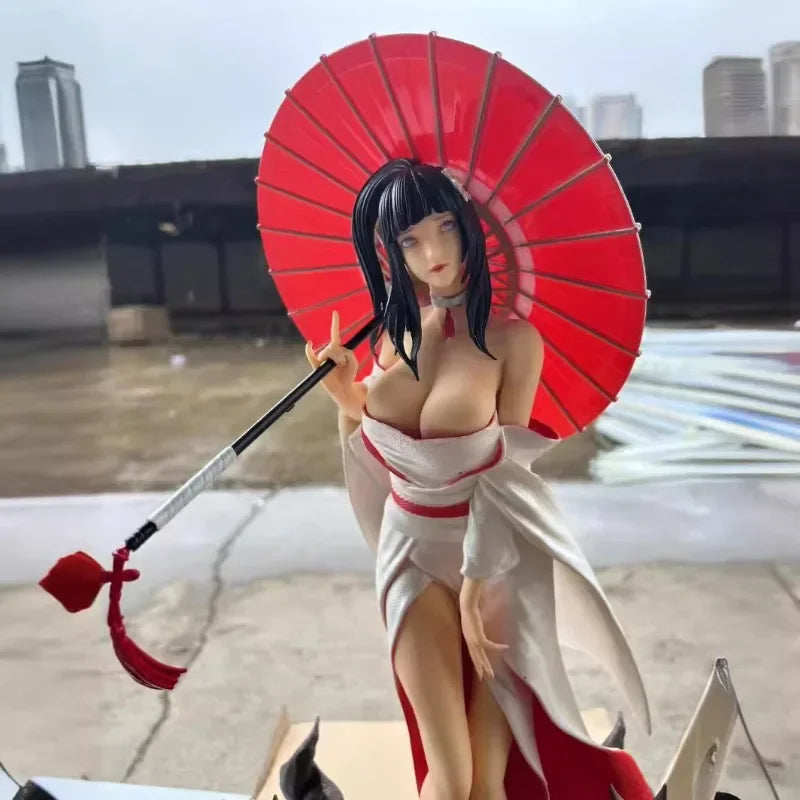 60 cm NARUTO Figuren Hyuga Hinata Action Figur Ver. GK Anime Action Collection PVC Figur Statue Modell Spielzeug für Kinder Geschenke