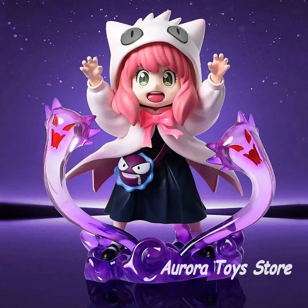 16cm/6.3in Anime Spy Family Figure Anya Forger Cos Gengar Action Figures PVC Collectible Statue Model Toy Gifts