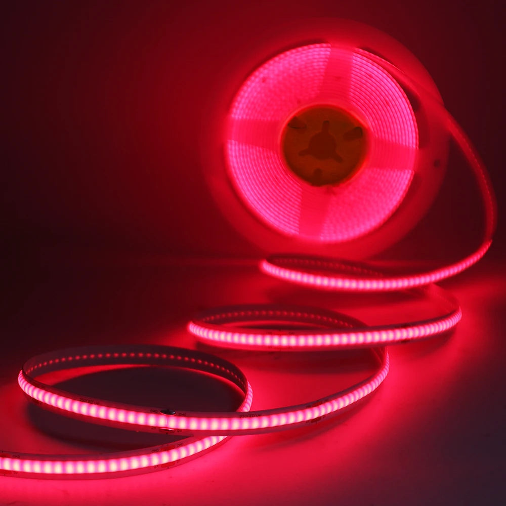 8MM COB Led Strip 5V with Motion Sensor Battery Powered 320LEDs/M USB Induction Night Light Warm White Red Ice Blue Green Yellow