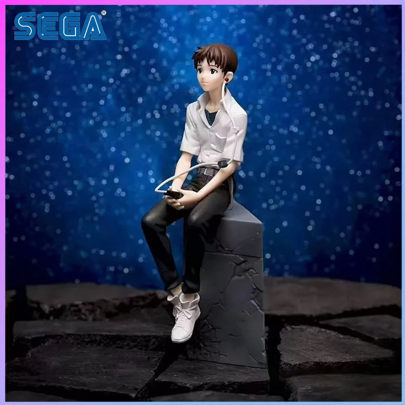 SEGA In Stock Evangelion Shin Gekijouban Ikari Shinji Premium Chokonose Figure in stock Model kit originaI garage kit Kawaii