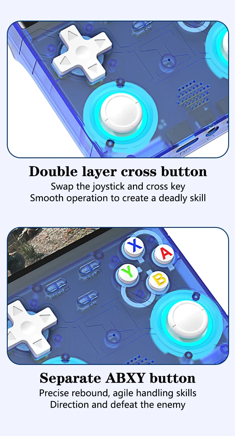 R36Ultra Retro Handheld Video Game Console Linux System 4.0-inch WIFI IPS Screen Portable Pocket Video Player Game friend Gift