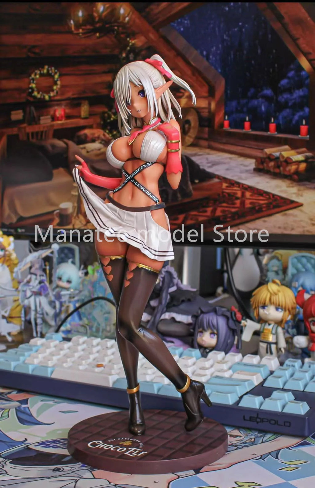AmiAmi x AMAKUNI Original DAI KASSHOKU JIDAI ChocoElf 1/6 PVC Action Figure Anime Model Toys Gift