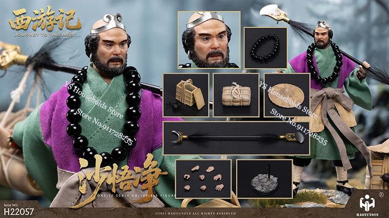 HAOYUTOYS 1/12 H22054 Tan Sanzang H22055 Wu Kong H22056 Ba Jie H22057 Wu Jing H22058 White Dragon Horse Myth West to The Journey