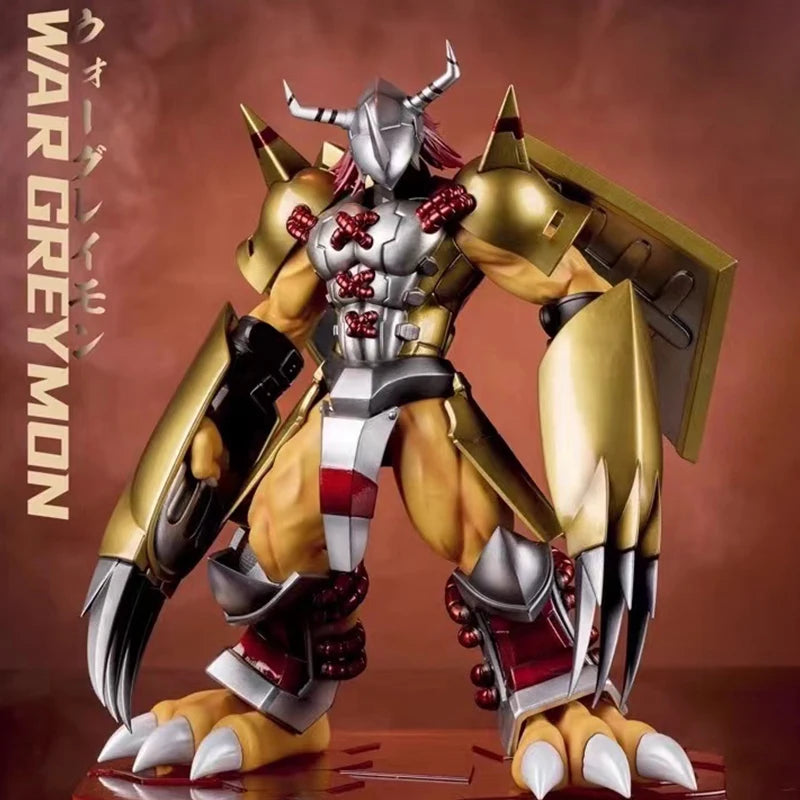 Anime Digimon Adventure War Greymon Figure Greymon Action Figures 21CM PVC Statue Desktop Decoration Collection Model Toys Gifts