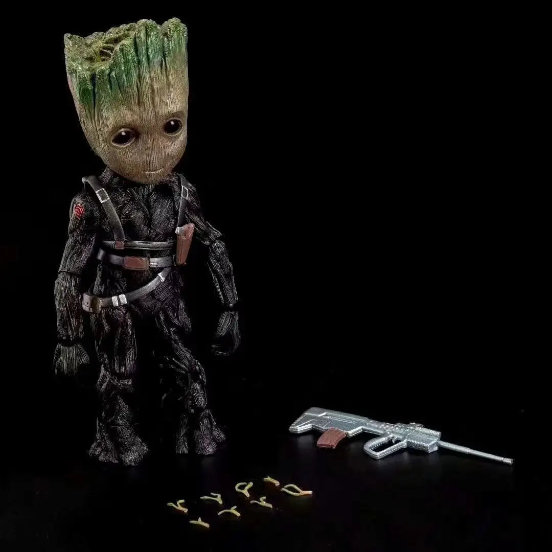 25cm Marvel Groot Cos Deadpool Wolverine Series Action Figure Hawkeye Movable Joint Figures Boy Toys Ornaments Birthday Gift