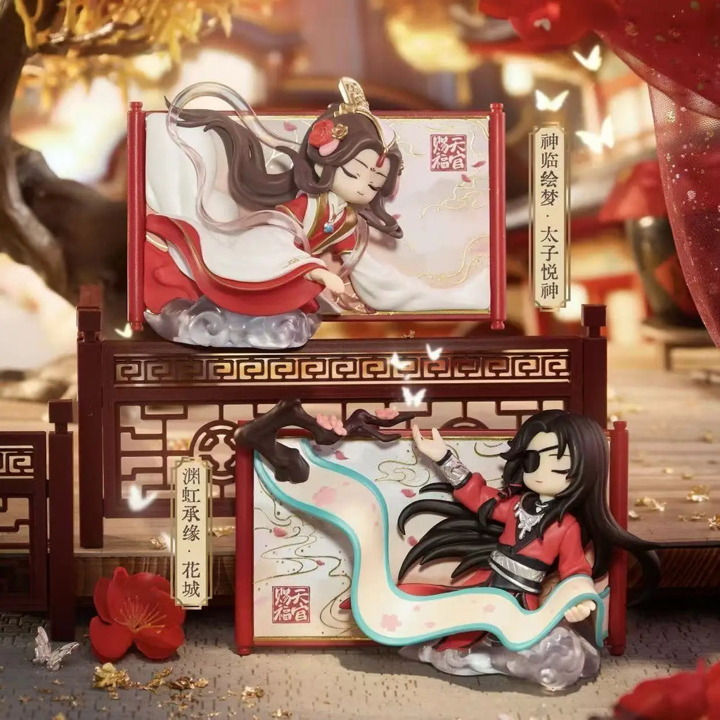 Genuine Tian Guan Ci Fu Scroll Series Blind Box TGCF Hua Cheng Xie Lian Cute Anime Peripheral Mystery Box Decora Anime  Gifts