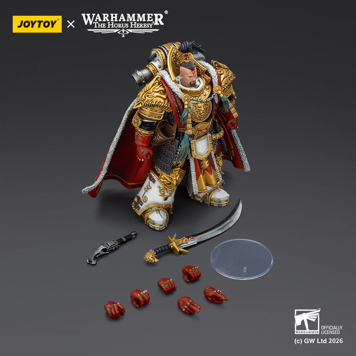 JOYTOY Warhammer 30K White Scars Action Figure Jaghatai Khan Figurine Tactical Legionary Articulated Joints Model Collection Toy