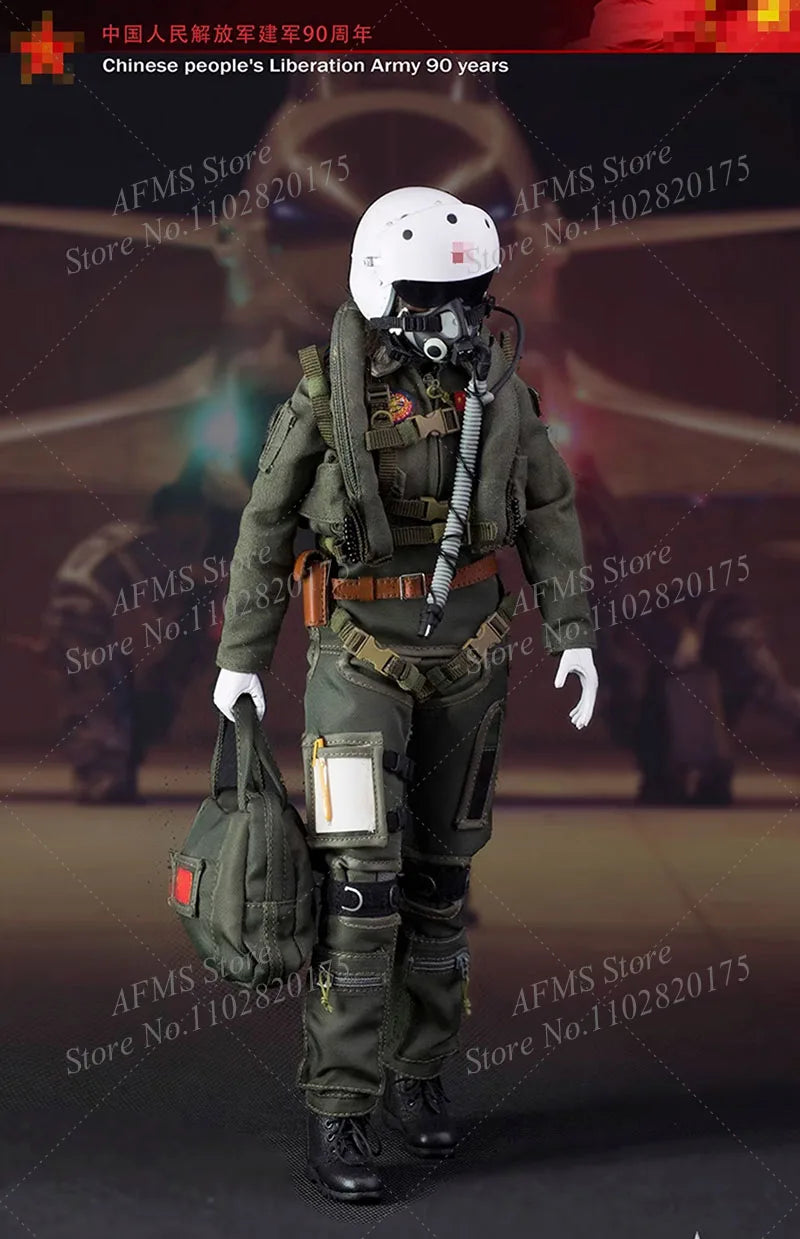 FLAGSET FS-73006 1/6 Scale Collectible Figure Chinese Hero Female Pilot Doll Full Set 12'' Women Soldier Action Figures Toy