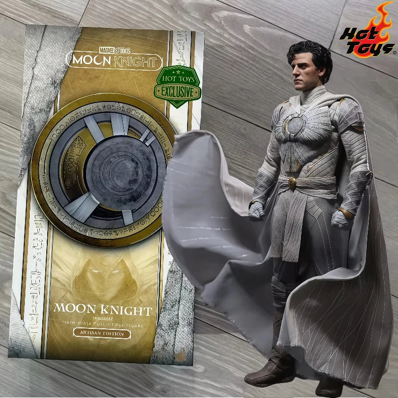 InStock Original HOTTOYS HT 1/6 TMS140AE Moon Knight Artisan Edition Action Figure 12Inch Oscar Isaac Collectible Model Toy Gift
