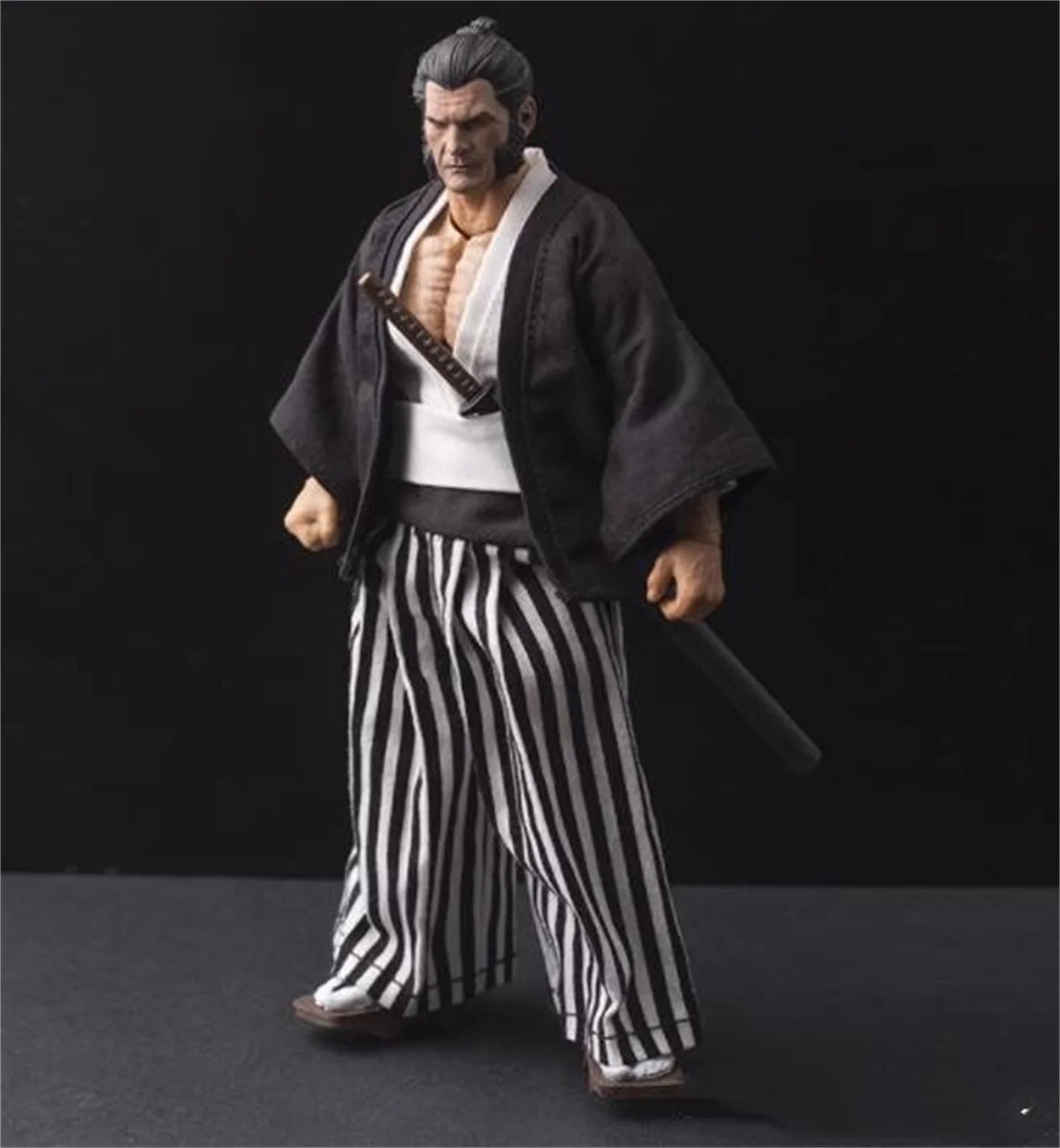 1/12 Scale  warrior Male Soldier Movie  Classic Anime Suit  Samurai Kimono Suit For For 6 Inch Action FIgure Model Toys