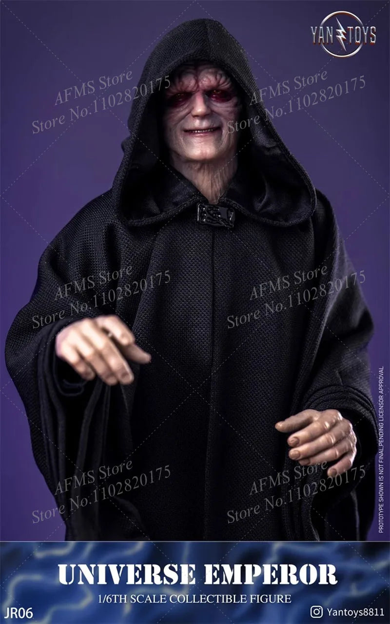Yantoys JR06 1/6 Scale Collectible Figure Universal Emperor Star Wars Black Sith Emperor 12Inch Men Soldier Action Figure Body