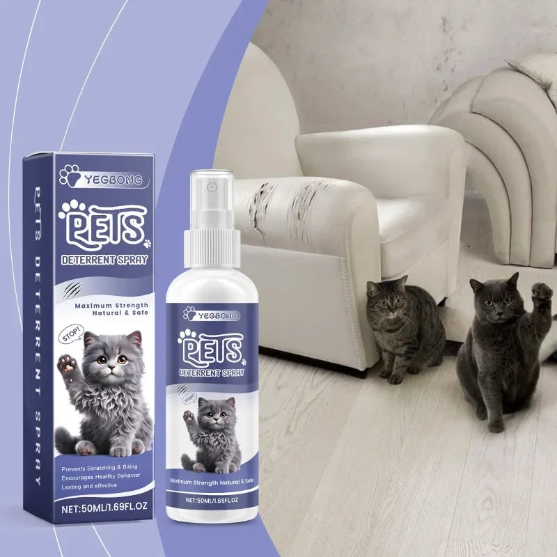Cat Dog Scratch Deterrent Spray Protects Furniture Carpet Drapes Gentle Anti Scratch Training Aid Mild Anti Pet Scratch Spray