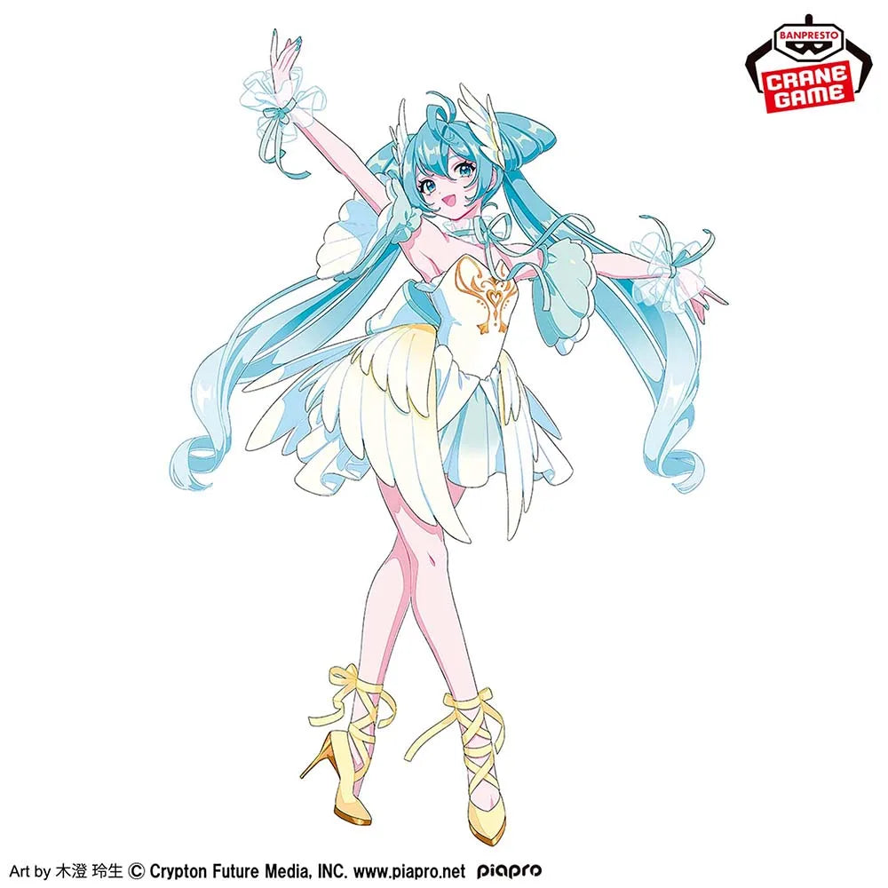 Hatsune Miku swan lake Toy Genuine Figure Model Anime Boxed  Banpresto BANDAI