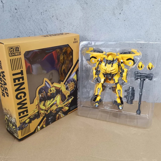 Transformation Toys BAIWEI TW1025 SS49 Yellow Bee Hornet Warrior Movie Action Alloy Figure Robot Beetle Deformation Model Gifts