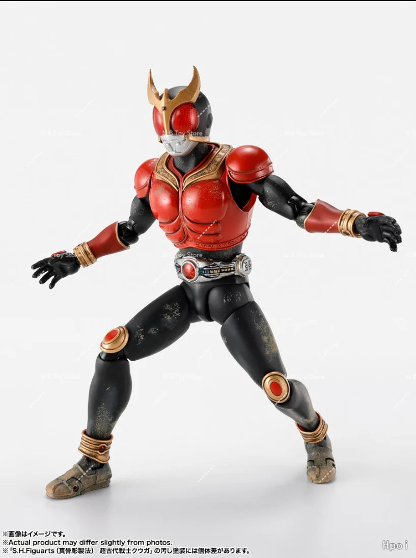 BANDAI Genuine Kamen Rider Kuuga Kamen Rider Kuuga Mighty Form S.H.Figuarts Anime Action Figure Collectible Model Kit