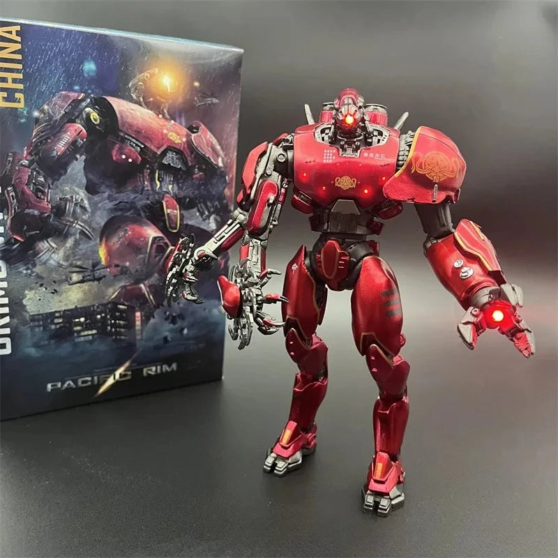 Emit Light 20CM NECA Figure Pacific Crimson Typhoon Gipsy Danger Cherno Alpha Model Toys Rim Collection Doll Gift