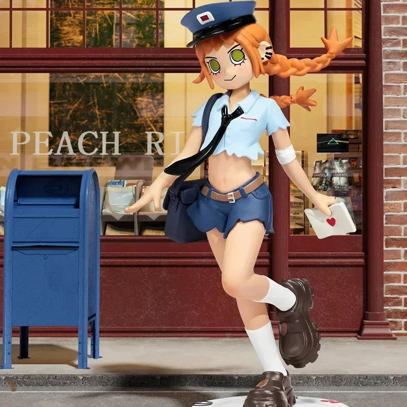 POP MART Peach Riot Rush Hour Series Blind Box Toys Kawaii Anime Action Figure Surprise Desktop Decoration Mystery Box