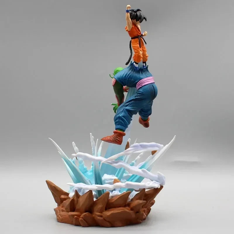 22 см Dragon Ball Z Son Goku Фигура Goku срещу Piccolo Серия Екшън Фигура Батална Сцена PVC Декорация Модел Колекционерски Играчки Подаръци