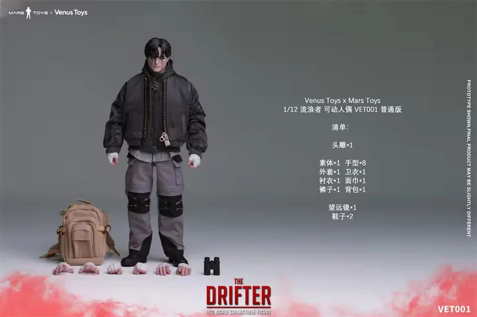 2026[IN STOCK] Venus Toys Mars Toys VET001 1/12 Scale Movie Classic Male Character The Drifter 6" Action Figure Model Toys