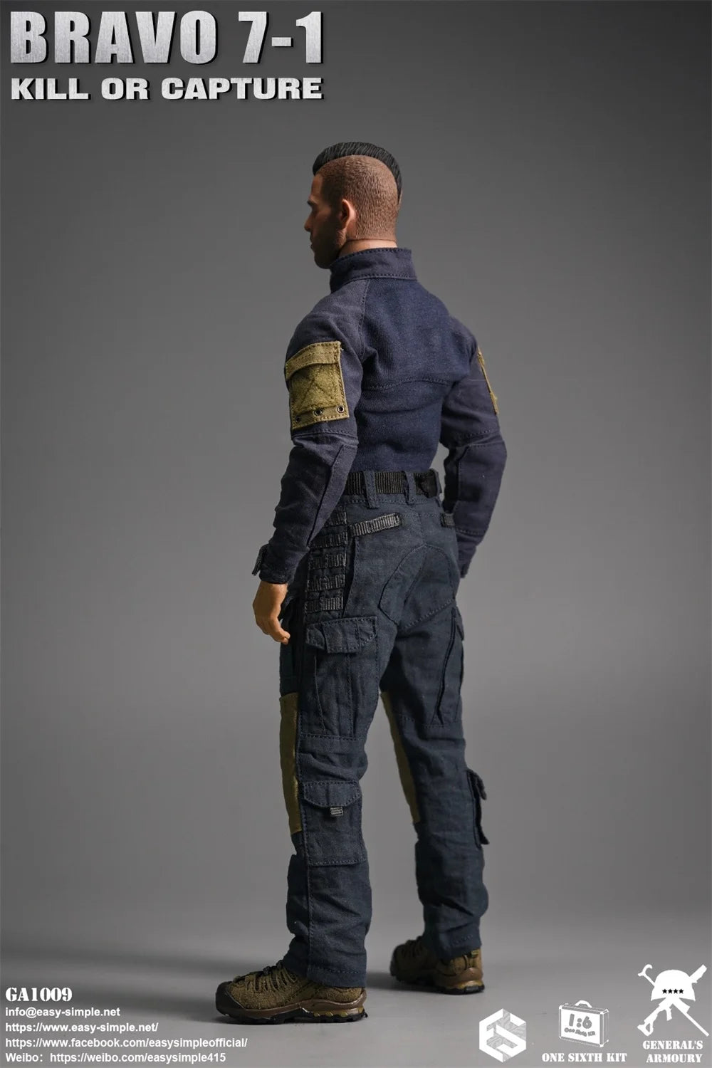 For Sale 1/6th Soldier Doll Call Man The Duty Soap Full Set Moveable Action Figure SAS About 12" ES GA1009 Christmas Festivals