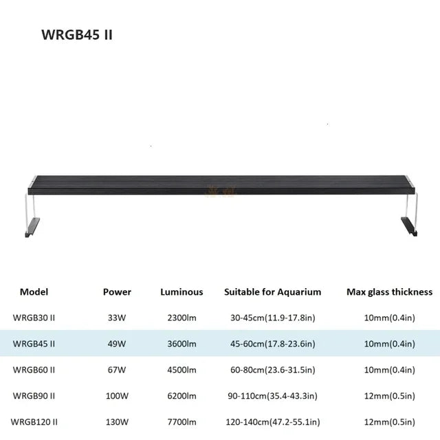 Chihiros WRGB II 2 Full Specturn Water Plant LED Light Upgrade RGB Built in Bluetooth APP Control for Aquarium Fish Tank