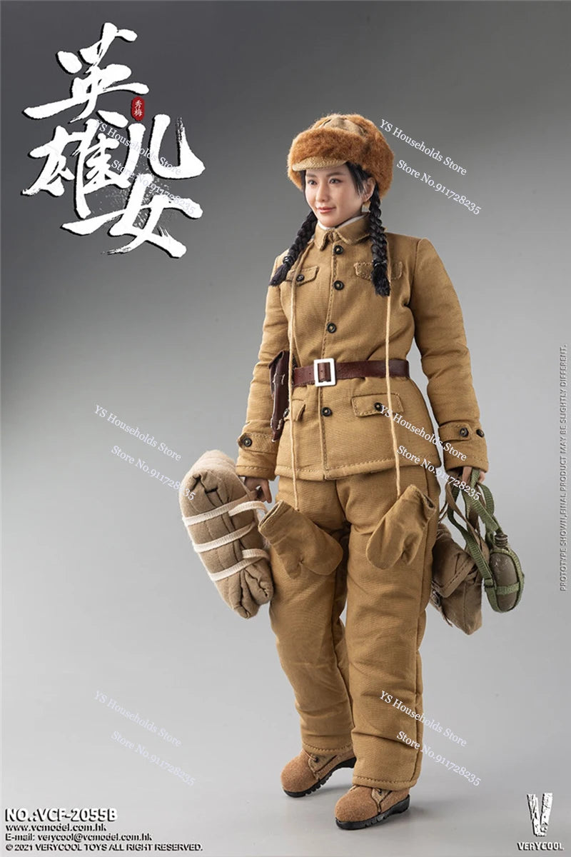VERYCOOL VCF-2055 1/6 Xiumei VCF-2056 Jianjun Heroic Sons and Daughters Chinese People's Volunteer Army 12" Male Female Figure