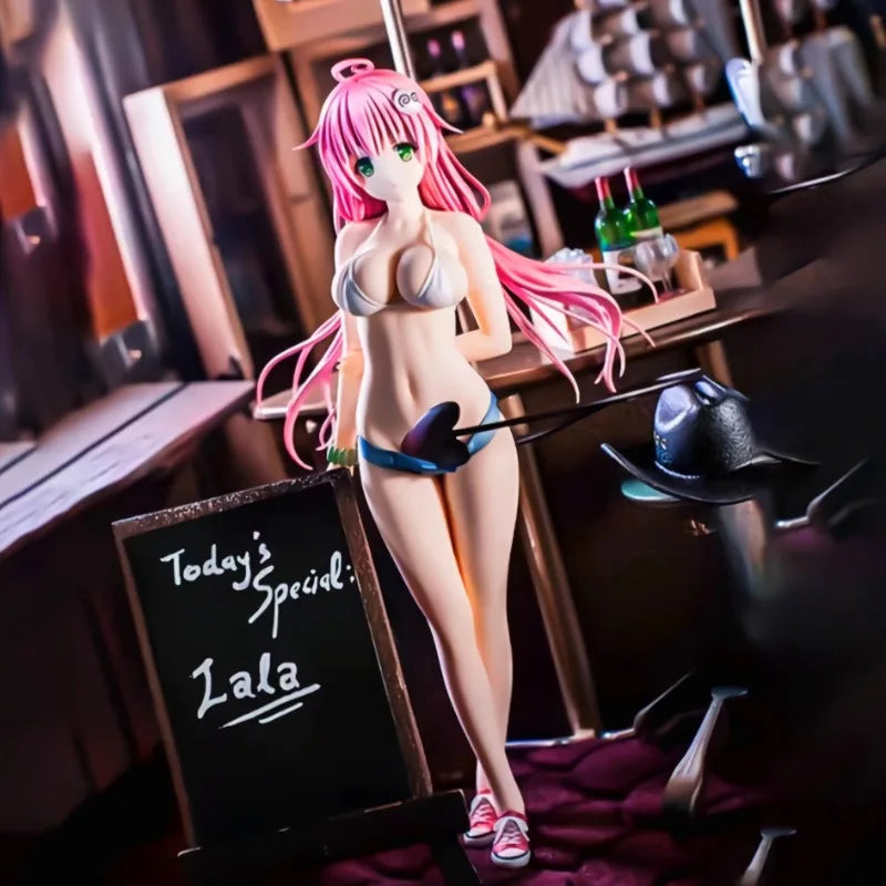 To Love-Ru Badeanzug Lala Anime Figur - Bikini Bishoujo Statue, Desktop PC Gehäuse Dekor für Otaku Sammler Geschenk 2025