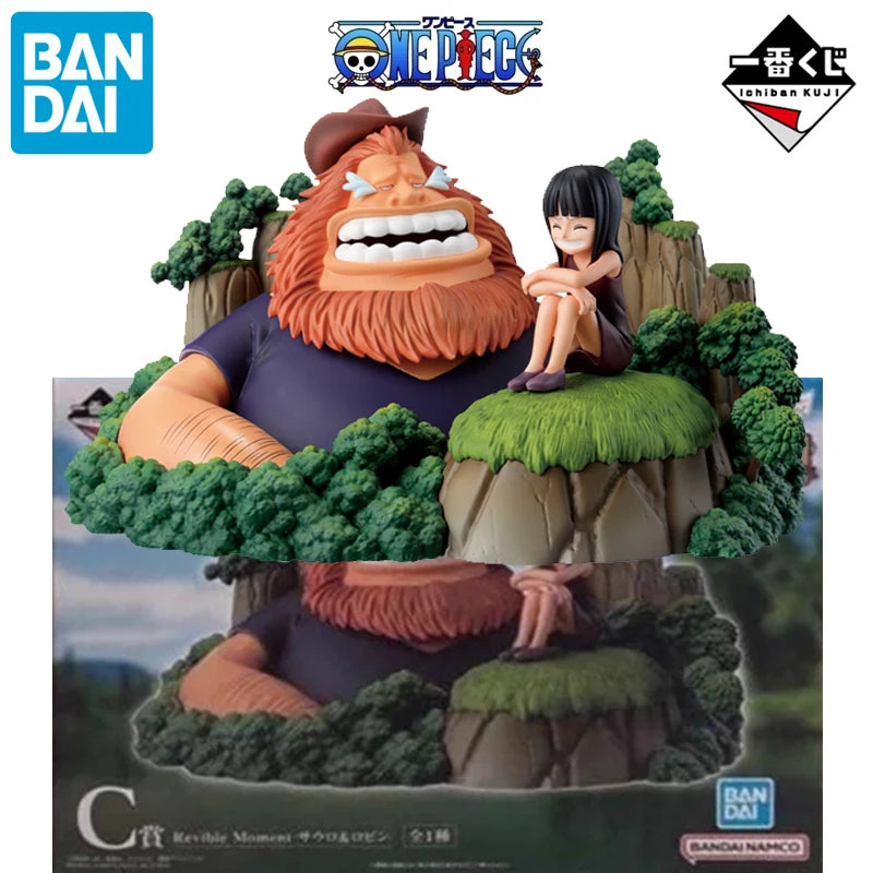 BANDAI Original Ichiban Kuji One Piece Anime Luffy Sabo Ace Bonney Kuma Robin Saul Action Figure Toys Gifts Model