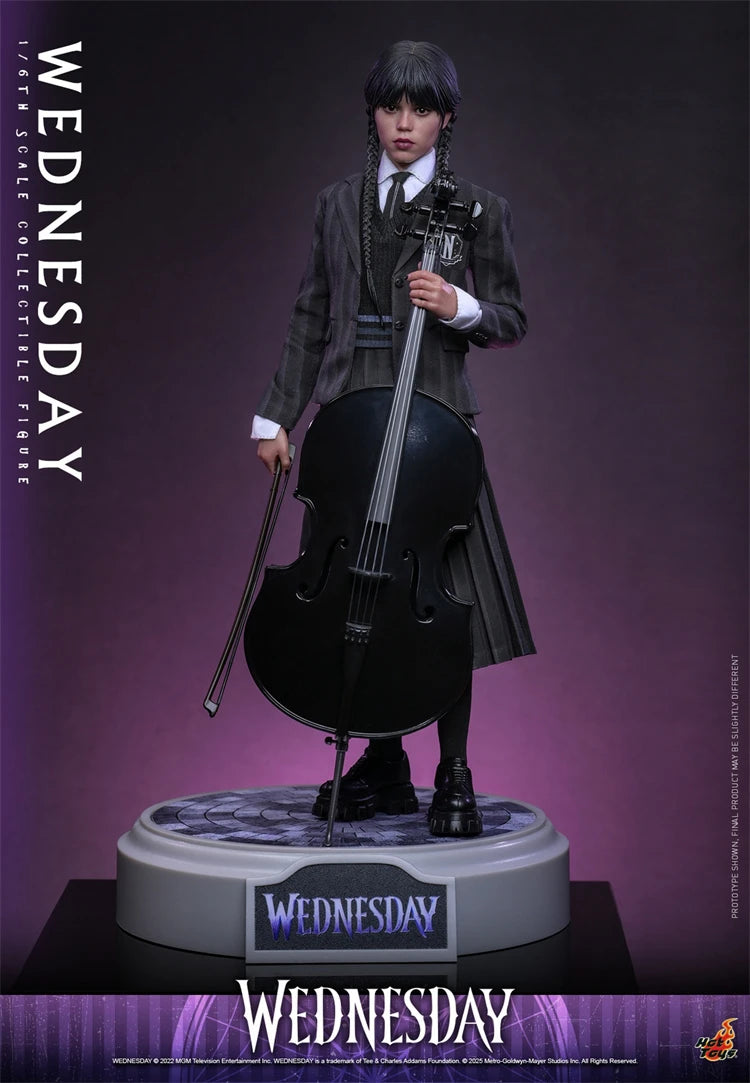 In Stock HotToys TMS135 Wednesday Naraku Gakuin Style 1/6 Soldier Figure Anime Action Figure Toy Gift Model Collection