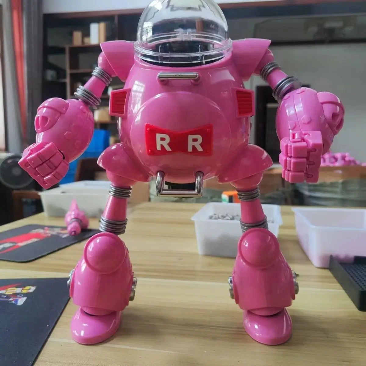Hot Dragon Ball 32cm Fj Model Red Belt Robot Red Silk Army Robot Alloy Can Carry Shf Dolls Desktop Birthday Gift Garage Kit