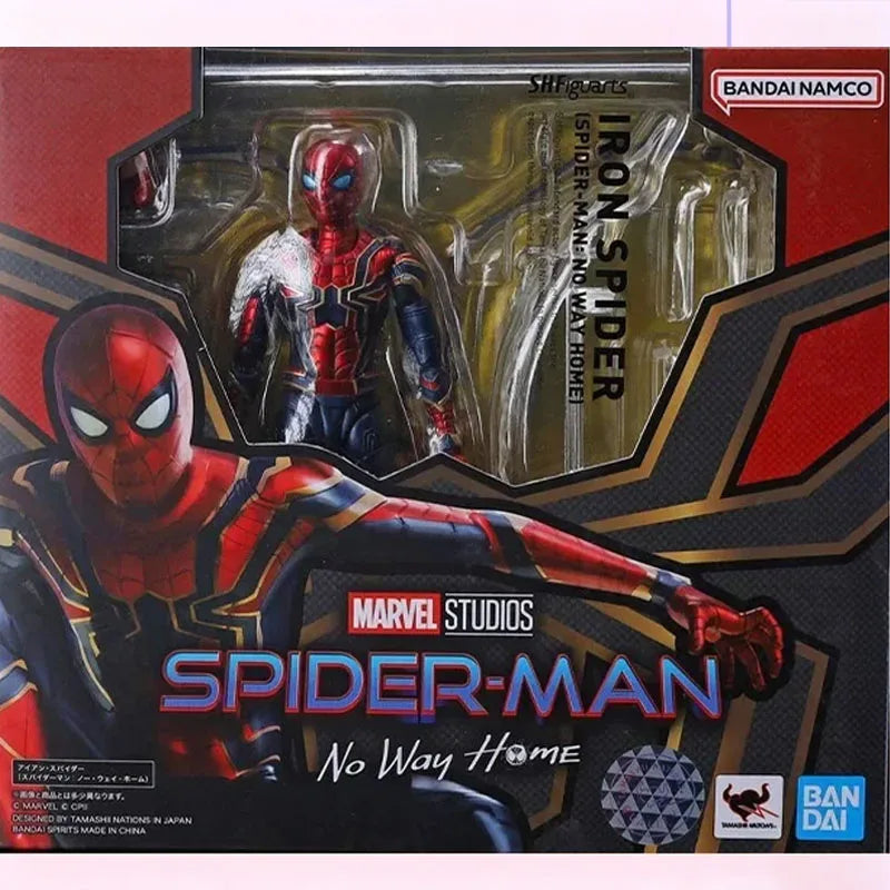In Stock Bandai S.H.Figurats Spider Man Peter B Parker Mayday SHF Anime full action Figure Finished Model Kit Toy Gift for Kid