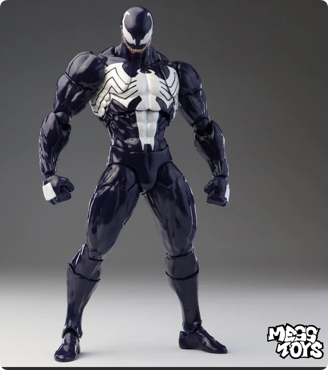NEW Mess Toys Venom Spider Man Lethal Neighbor Symbiotic Black Suit Messtoys Spiderman Anime Action Figure Model Doll Gifts Toys