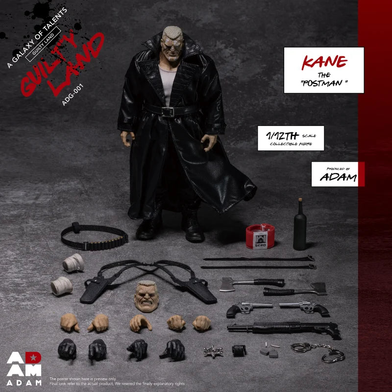 24-hour Delivery Evil City Postman Kane 1/12 Action Figures, Toys, Gifts, Collections, Fan Hobbies
