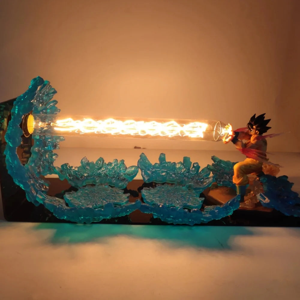 Dragon Ball Anime Son Goku KaMeHaMeHa Lampe Led-lampe Action-figuren Modell Figur Figur &amp; Basis &amp; Lampe DIY Dekoration Sammlung