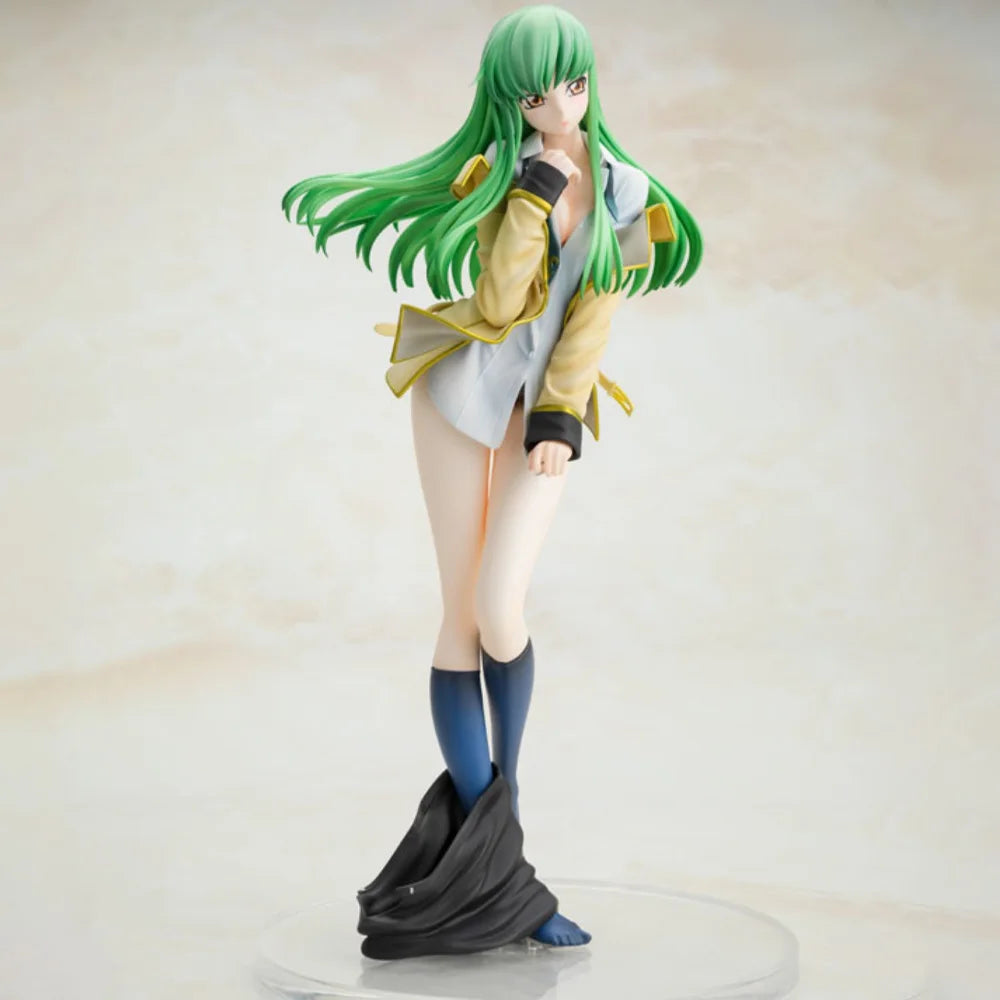 In Stock KDcolle Original Genuine Code Geass Hangyaku No Lelouch C.C. 1/7 Ashford Academy Uniform Ver 25cm Model Toy Figure Gift