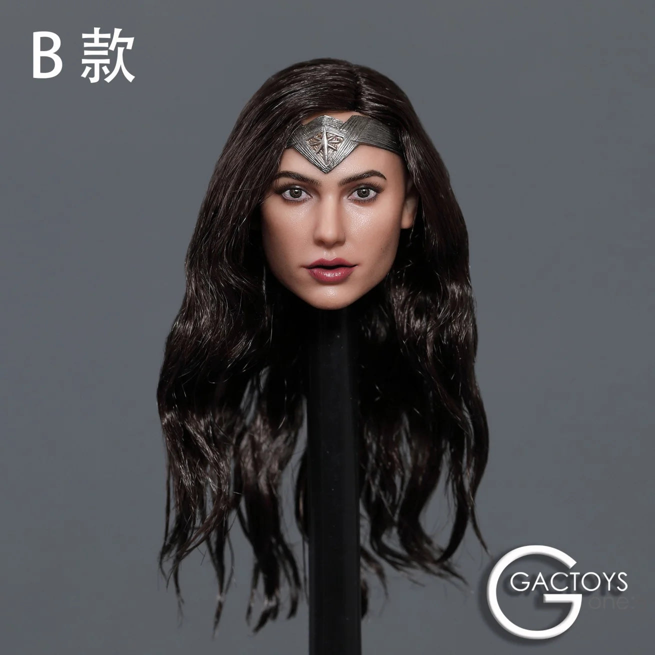 GACTOYS GC037 1/6 Wonder Girl Head Sculpt Gal Gadot Planted Hair Head Carving Fit 12'' Female Action Figure Body HobbyCollection