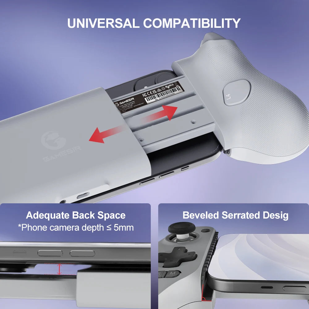 Gamesir G8 Galileo Gamepad para Móvil Cellular Mobile Game Phone Controller Android Console Like Experience Design for Big Hands