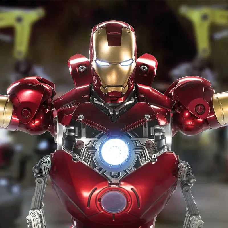 Zd 1/5 Iron Man 36cm Mk3 Original Legends 10th Anniversary Collection Tony Stark Modell Actionfigur Kinderspielzeug Geschenke