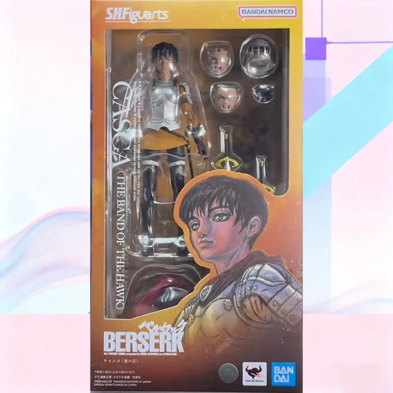 Brand New in Stock BANDAI Original Box S.H.Figuarts Berserk Caska Guts SHF Action Figure Model Gift for Kid Foam Box Packaging