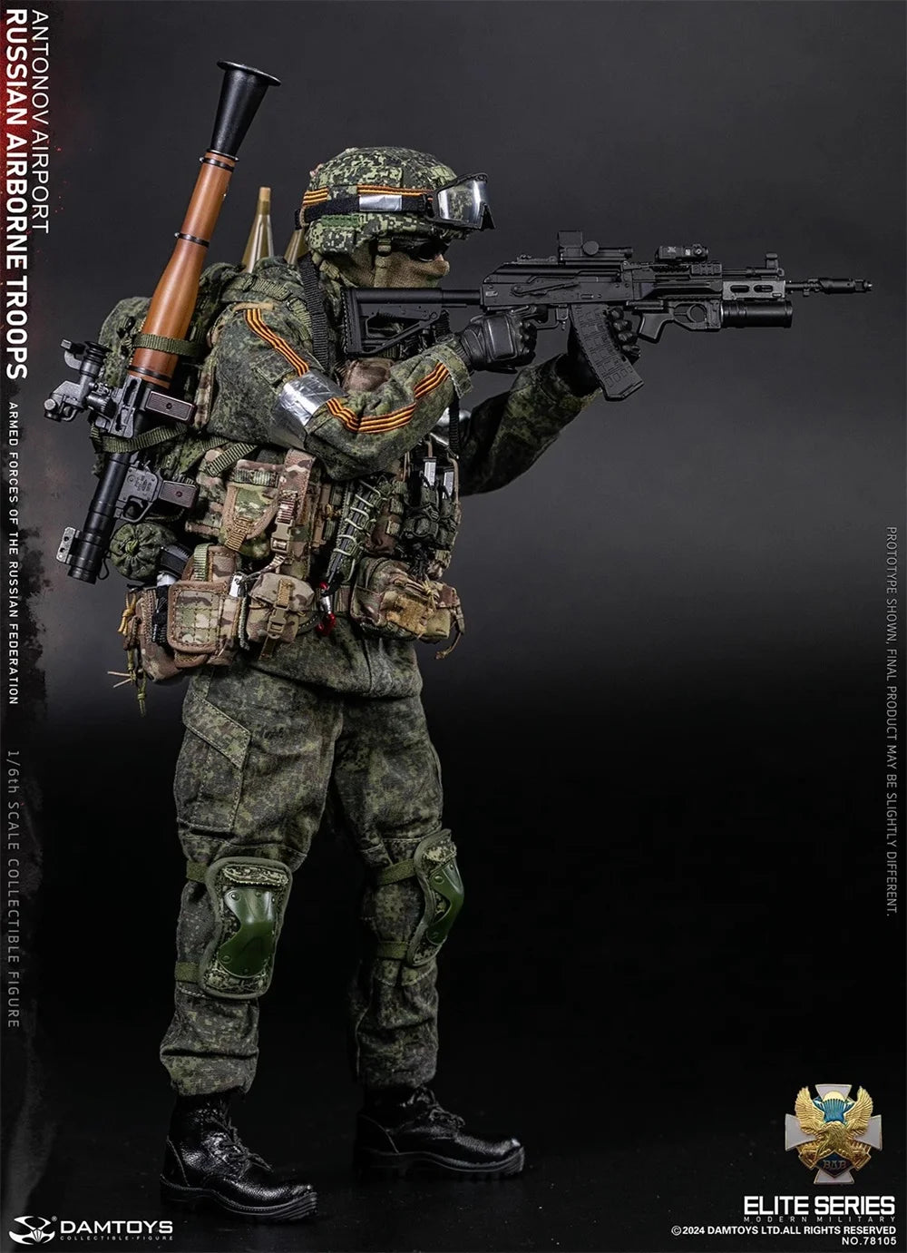 In Stock 1/6 DAMTOYS The Russian Action Figure Soldier Doll Airport Full Set Moveable About 12" Gift For Fans Collect DAM 78105