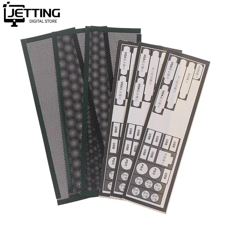 3Pcs 17*5cm PVC Dust Filter Universal DIY Shield Back Plate For Computer Chassis I/O