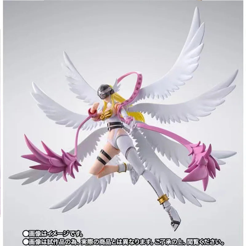100% Original Bandai Shf Limited Edition Digimon Adventure Angewomon Kit  In Stock Anime Action Collection Figures Model Toys
