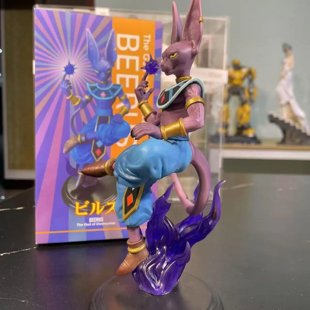 Dragon Ball Anime Figur Gott der Zerstörung Beerus Sitzendes Modell Figur Statue Sammlung Dekoration Kinder Spielzeug Geschenk Puppe