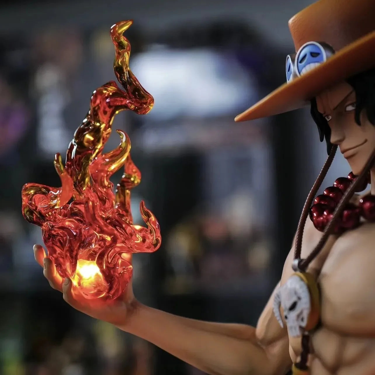 JT One Piece Portgas D. Ace 1/3 Scale 3rd Anniversary GK Statue CollectibleAnime Action Figure Flame Effect Model Boyfriend Gift
