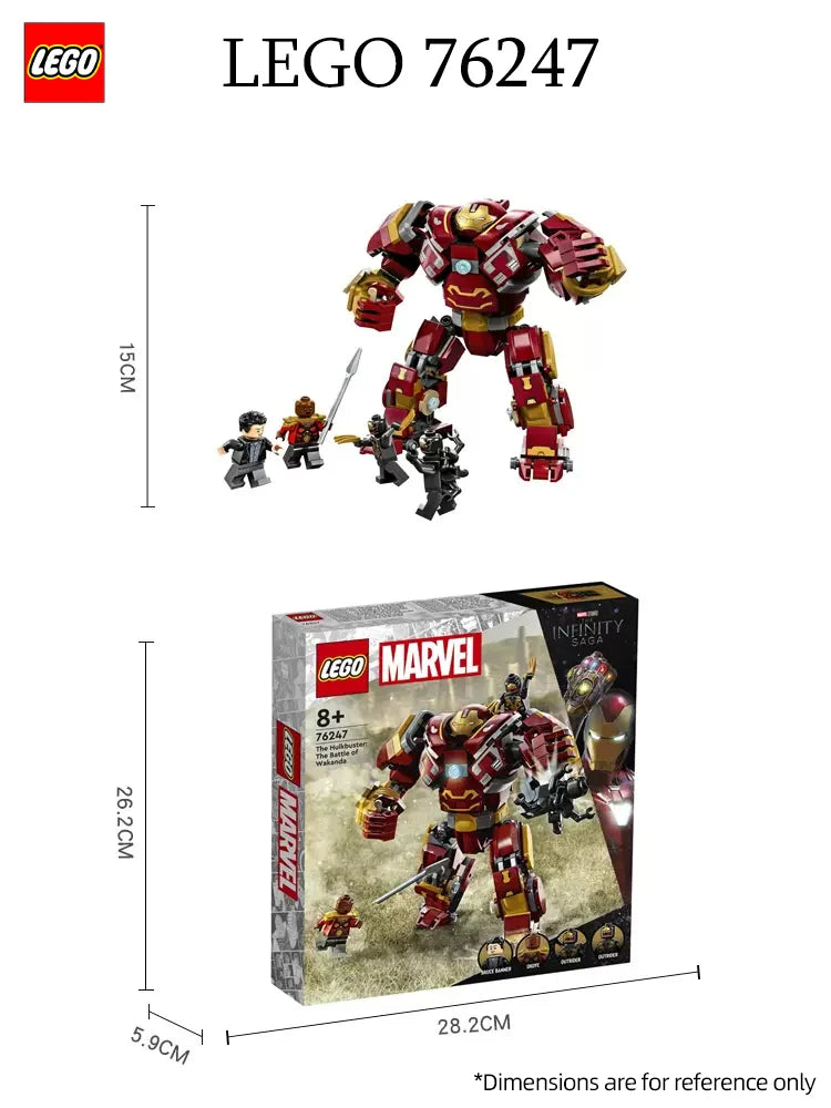 LEGO 76247 Marvel Hulkbuster: Battle of Wakanda Superhero Construction Toy Building Kit